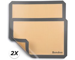 Bondoo Deegmat 40x30cm - 2X - Zwart