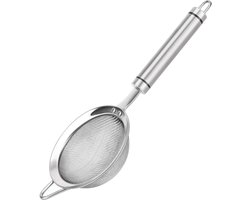 Bondoo Theezeef 8,5 cm – Zeef voor losse thee - Zeefje - Theezeefje – Keukenzeef fijnmazig gaas - Vaatwasserbestendig – Herbruikbaar - RVS