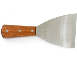 BonFeu Barbecue Spatel van Roestvrij Staal - Duurzame BBQ Spatel met Hittebestendig Handvat voor Optimaal Grillen en Makkelijk Omdraaien van Vlees en Groenten