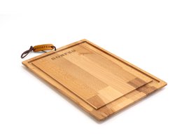 BonFeu Houten Snijplank – Stijlvol & Duurzaam – Perfect voor Buitenkeukens & BBQ - 35x42x2 cm