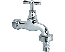 BONFIX Sanitaire tapkraan verchroomd + kruk + wartel 3/4