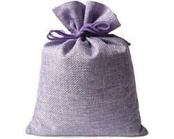 Bonheur de Provence® - Lavendel geurzakje groot - linnen zakje gevuld met 165 gram biologische lavendel uit de Provence