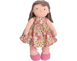 Bonikka Pop Baby Sofia Junior - Pluche knuffelpop roze 36 cm - Vanaf 0 maanden
