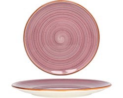 Bonna Dinerbord - Aura Blackberry - Porselein - 27 cm - set van 6