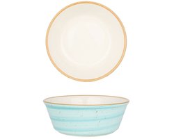 Bonna Kommetje - Aqua - Porselein - 12 cm (290cc) - set van 2