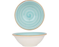 Bonna Kommetje - Aqua - Porselein - 18 cm (700cc) - set van 6