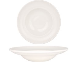 Bonna Pastabord - Iris White - Porselein - 24 cm (400cc) - set van 2