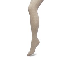Bonnie Doon Biologisch Katoenen Maillot Dames Taupe maat 38/40 M - Uitstekende pasvorm - Gladde Naden - OEKO-TEX gecertificeerd - Bio Cotton Tights - Duurzaam Huidvriendelijk Bio Katoen - Beige/Bruin - Gemeleerd - Taupe Heather - BP051900.376