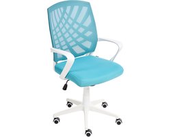 BONNY - Bureaustoel - Blauw - Polyester