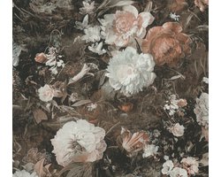 BONTE BLOEMEN BEHANG | Landelijk - met glitter - A.S. Création The Bos