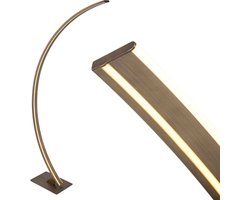 Booglamp | 28 cm | novara | 2 lichts | LED | brons bruin | kunststof metaal | modern design