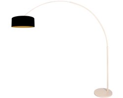 Booglamp Sparkled Light Crème incl. Kap Zwart Goud
