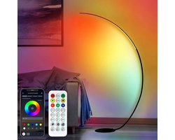 Booglampen Staand Voerlamp - Vloerlampen Woonkamer - Zwart