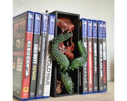 Book nook Red skull with tentacles