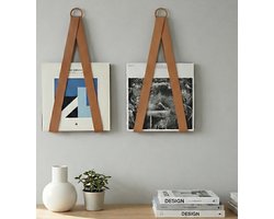 BookBud - Set van 2x LP / Boeken / Tijdschriften hangers | LP rek / houder aan de muur | Boekenrek Boekenplank | Tijdschriftenhouder Magazinehouder wand | Lectuurbak Boekenhouder Boekensteun Vinyl | Platenhouder Platenrek | Kader Lijst Rek Holder