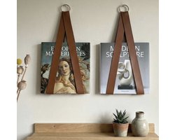 BookBud - Set van 2x LP / Boeken / Tijdschriften hangers | LP rek / houder aan de muur | Boekenrek Boekenplank | Tijdschriftenhouder Magazinehouder wand | Lectuurbak Boekenhouder Boekensteun Vinyl | Platenhouder Platenrek | Kader Lijst Rek Holder