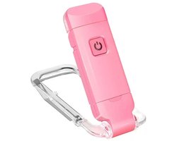 Bookmark Light - Boeklampje - Oplaadbaar - LED-leeslampje - USB Mini - 3 kleuren licht - Opvouwbaar - Leeslampje voor naast het bed - Ideaal voor studeren of voor het slapengaan - roze