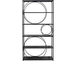 Bookshelf Circle zwart 200x100cm Kare Design