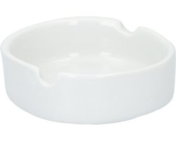 Bookwill Ronde Asbak Keramiek 8 cm Wit - Compact - Praktisch - Tafelaccessoire