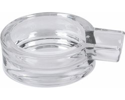 Bookwill Sigaren asbak - glas - 1 legger - D14.5 cm - sigarenhouder - sigarenasbak
