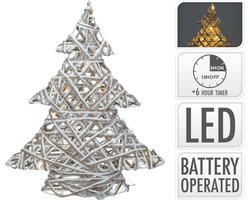 Boom led 40 cm grijs kerstversiering