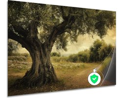 Boom muurdecoratie - Natuur wanddecoratie - Poster Weg - Wanddecoratie industrieel - Poster slaapkamer - Wanddecoratie poster 90x60 cm