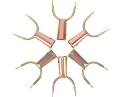 Boom Steunen - Takken Steun - Fruit Bomen Ondersteunen - Stevig Ijzeren Frame - 10 stuks - Goud
