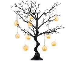 Boom Tak 75cm - Kunstmatig Decoratie voor Halloween, Kerst en Pasen - Zwarte Nep Tafelmodel Tak voor Vakantie Feest - Raam en Slaapkamer