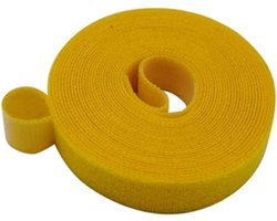Boombanden riem - Plantensteunen - Planten ondersteunen - Zelfgrijpend nylon - 3 stuks 2M - Geel