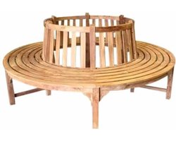 Boombank 180 cm rond teak