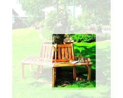 Boombank halve cirkel in grenenhout