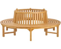 Boombank Rond 220cm | Teakhout