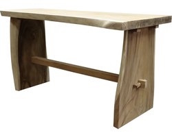 Boomstam bartafel 260x75xH110 cm - bladdikte 8 cm