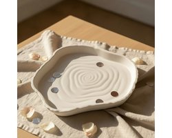 Boomstam Sieradenschaal – Sieradenbakje – Ringschaaltje – Sleutelbakje – Decoratief Opbergschaaltje voor Ringen, Oorbellen, Kettingen en Sleutels – EMUYZE