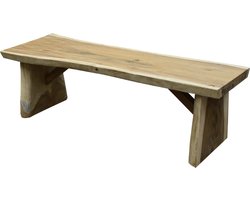 Boomstam tuinbank 150x40-50xH46,5 cm