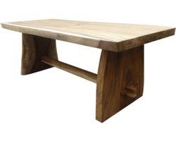 Boomstamtafel 200x100xH77,5 cm - bladdikte 10 cm