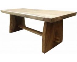 Boomstamtafel 200x100xH77,5 cm - bladdikte 8 cm