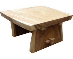 Boomstamtafel 90x90xH49 cm – bladdikte 8 cm