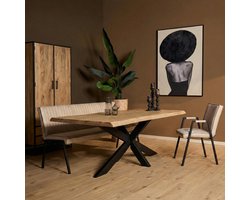 Boomstamtafel Dakota | Naturel Mangohout