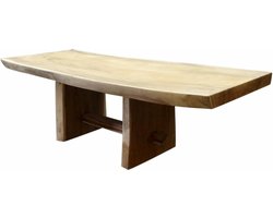 Boomstamtafel kopzit 400x100xH77,5 cm - bladdikte 10 cm