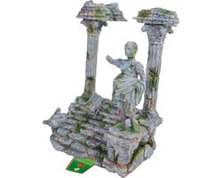 Boon Aquarium Tempel en Beeld - 22 x 17 cm - Grijs