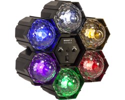 BoosT Lichtsequencer met 6 Astro LED Bollen - Disco verlichting