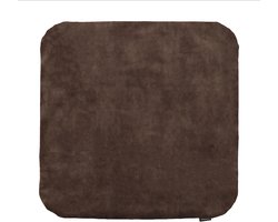 Bopita Boxmatras Hoes - Caro - 83 x 83 cm - Velours - Wood
