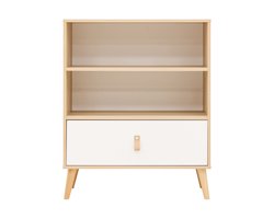 Bopita Jort Ladekast – Wit/Naturel
