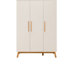 Bopita Kaleo Kledingkast 3-Deurskast - Rose Wood