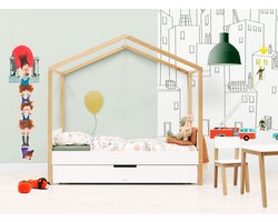 Bopita Liam huisbed 80x160 - Wit/Naturel
