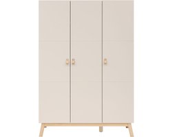Bopita Lines 3‑Deurskast – Dune / Naturel