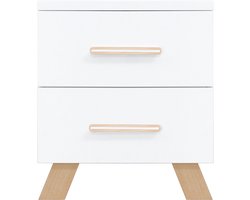 Bopita Lisa Nachtkastje Wit / Naturel