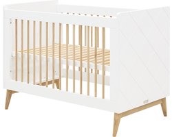 Bopita Paris Ledikant - 60x120 cm. - White/Oak