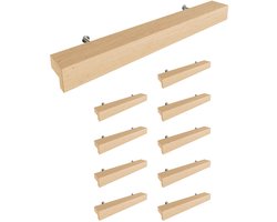Boraboi ® Elegante Beukenhouten Meubelgrepen voor Diverse Interieurstijlen - Set van 10 Stuks